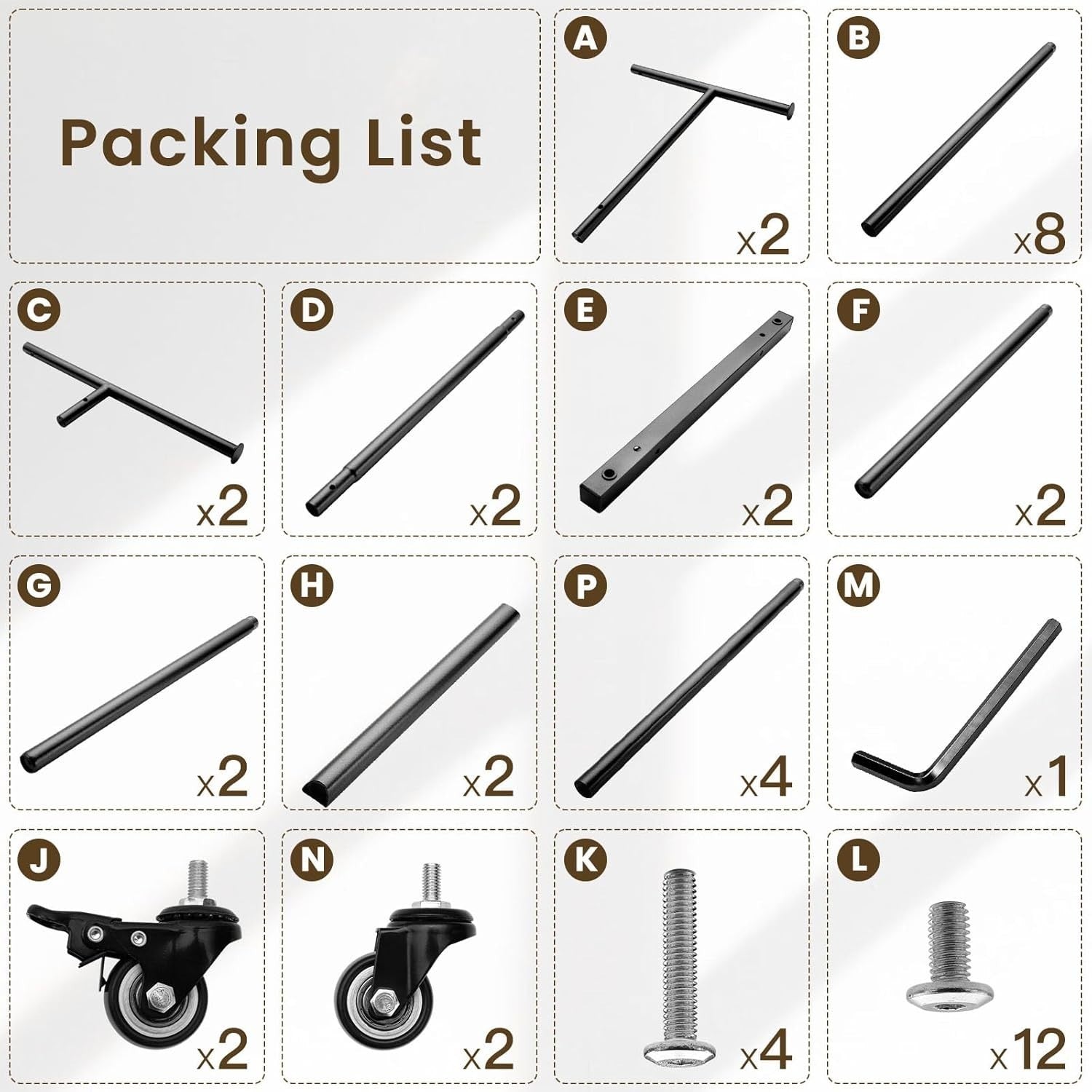 Heavy Duty Double Rail Clothes Rack with Wheels & Shelf – Black