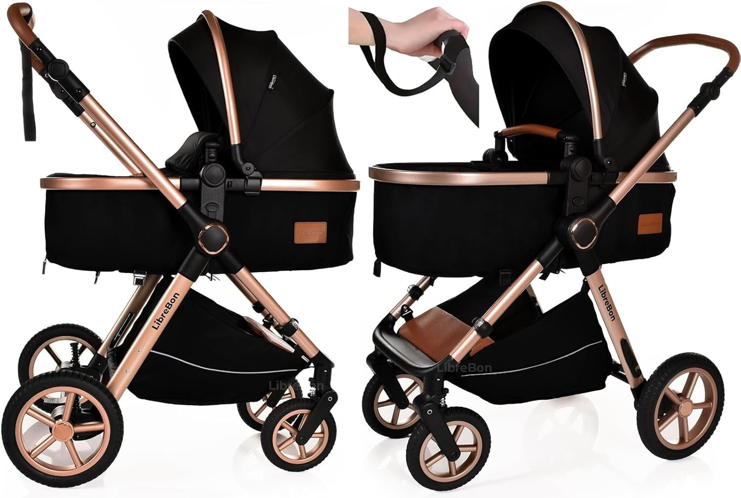 3in1 Baby Pushchair Pram Travel System Lightweight Foldable Newborn Toddler