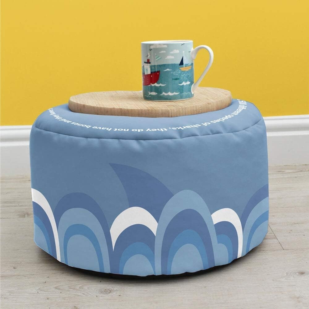 Toddler Bean Bag Chair with Footstool | Durable Kids Room Seat | Washable