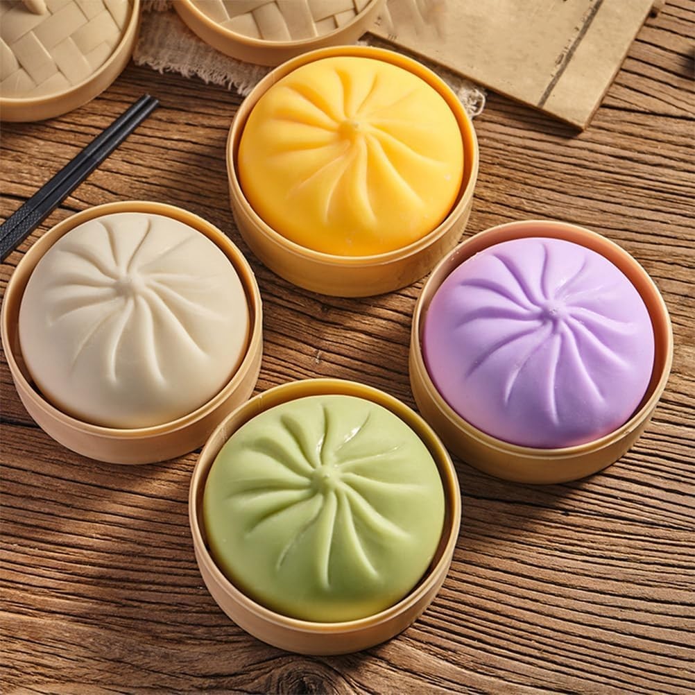 4pcs Giant Dumpling Squishy Stress Ball Jumbo Sensory Fidget Toy