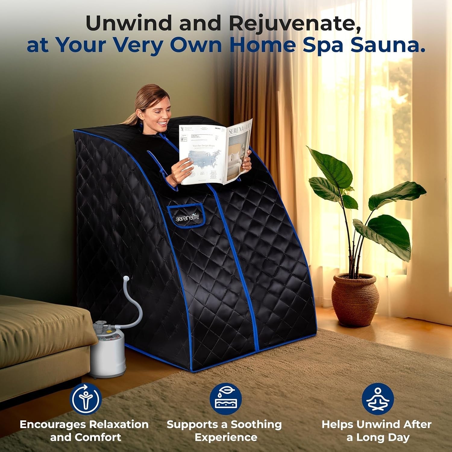 Portable One-Person Steam Sauna Tent – Home Steam Sauna, Detox & Relax