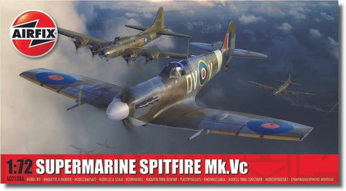 1:72 WWII Spitfire Mk.Vc Aircraft Model Kit 73pcs Military Build Set Adult