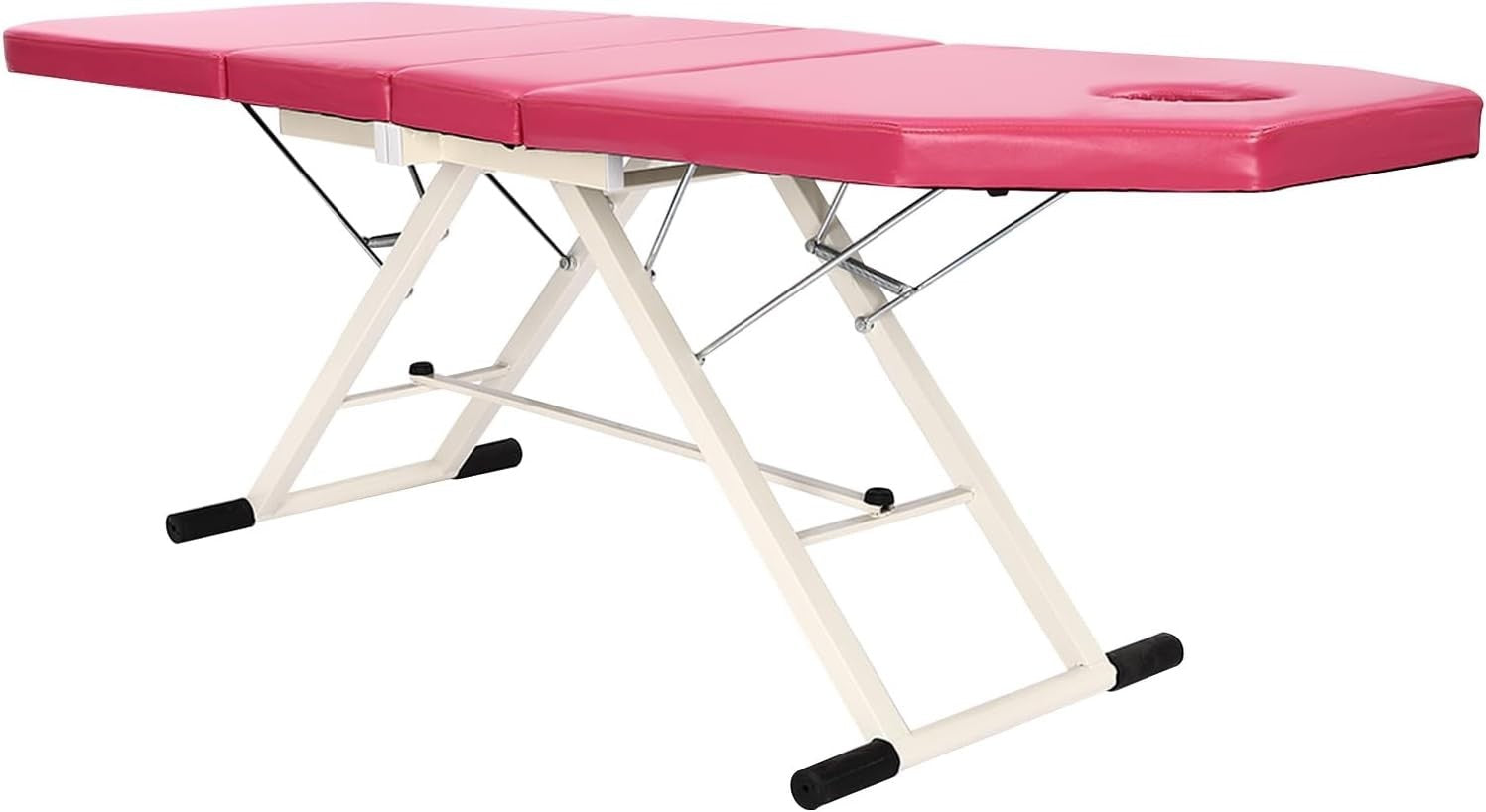 Foldable Portable Massage Bed Beauty Salon Lash Tattoo Table Pink 182cm
