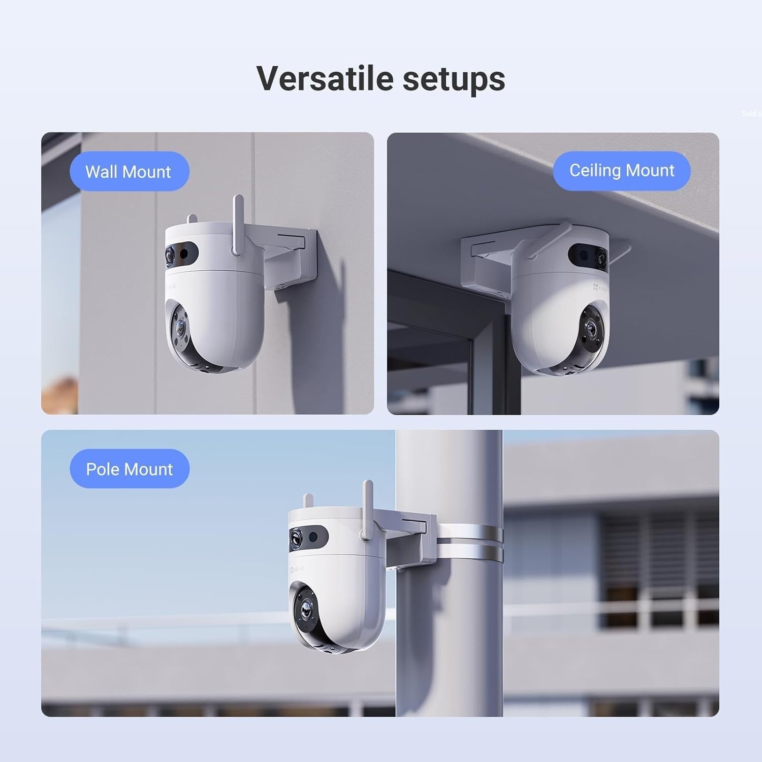 6K Dual Lens PTZ Security Camera WiFi Auto Tracking Color Night Vision
