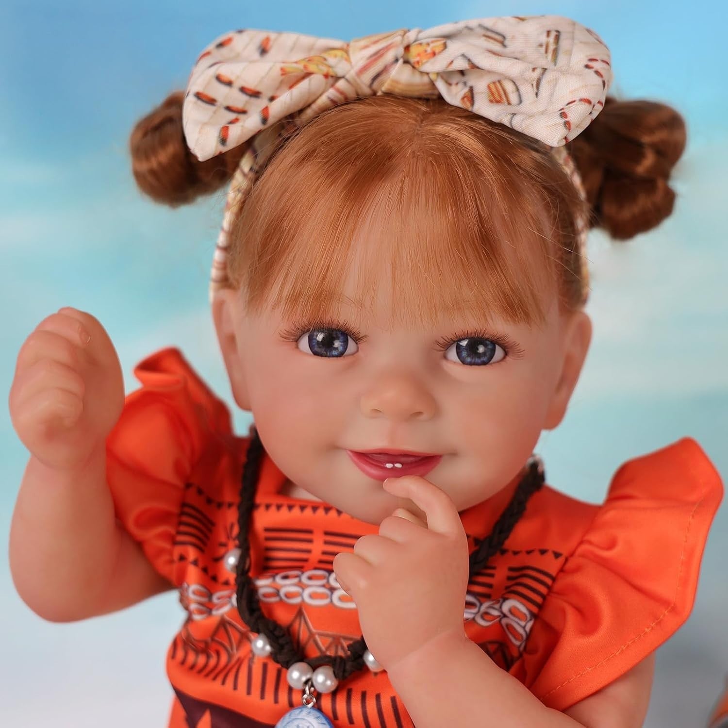 20” Reborn Baby Doll Long Hair Soft Cloth Body Girl Set