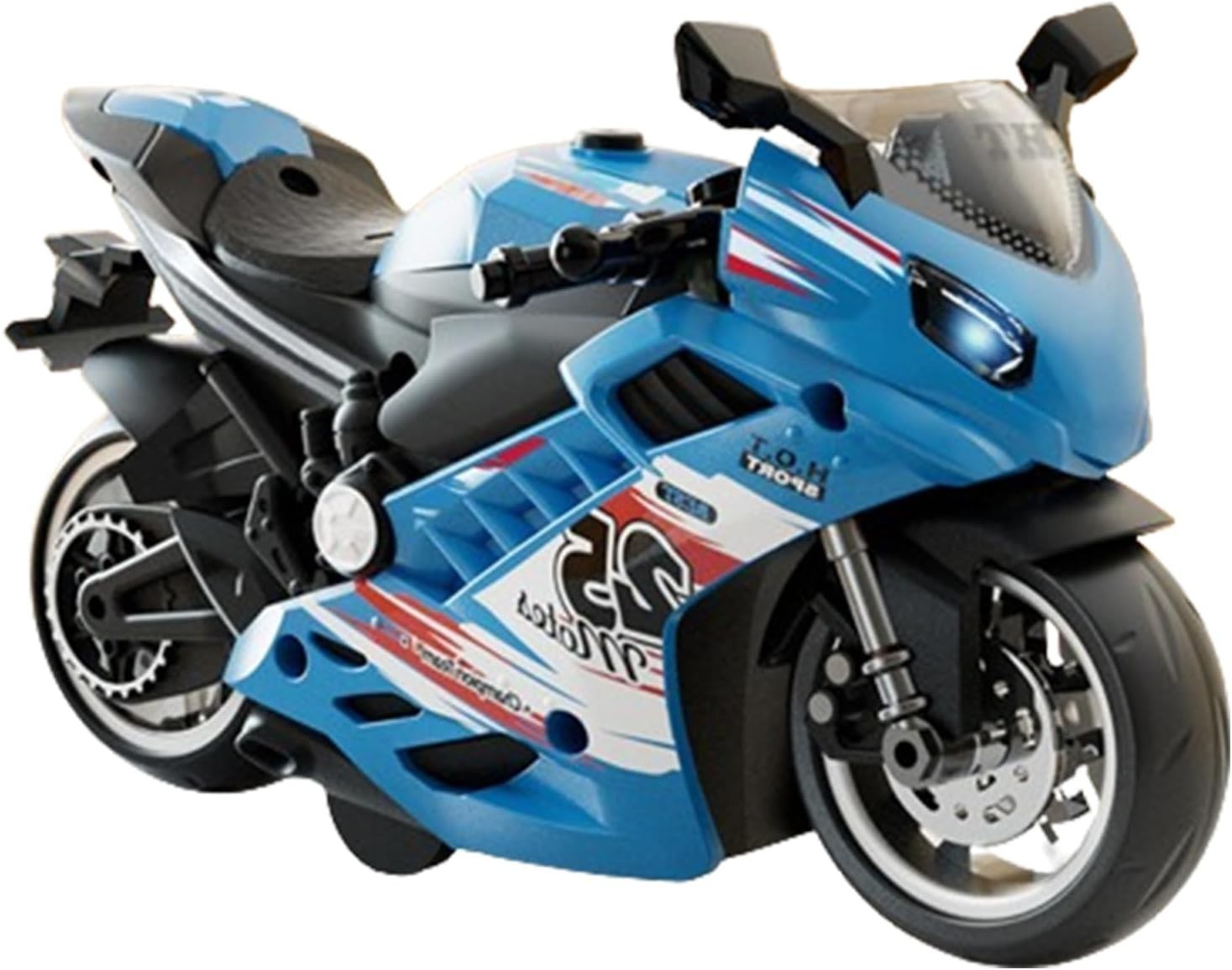 Electric Toy Motorcycle Kit Push & Go Bike Set w/ Lights Sounds Kids Build