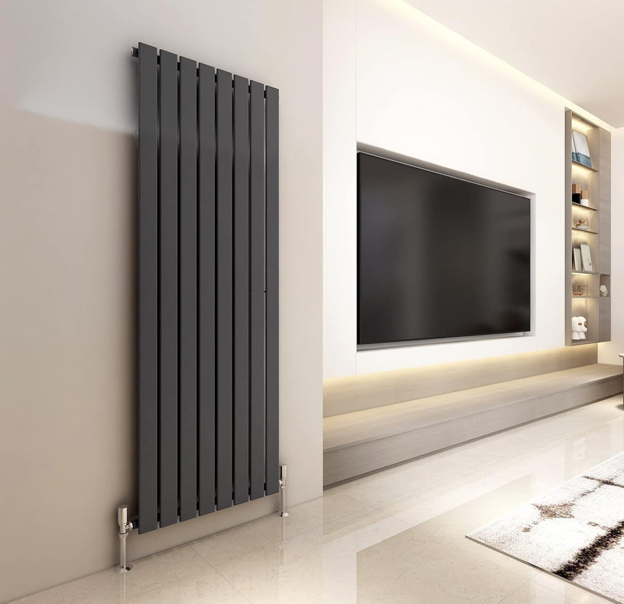 Horizontal Vertical Flat Panel Radiator 1800x544mm Anthracite Heating