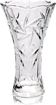 30cm Crystal Clear Glass Flower Vase Tall Luxury Table Home Decor
