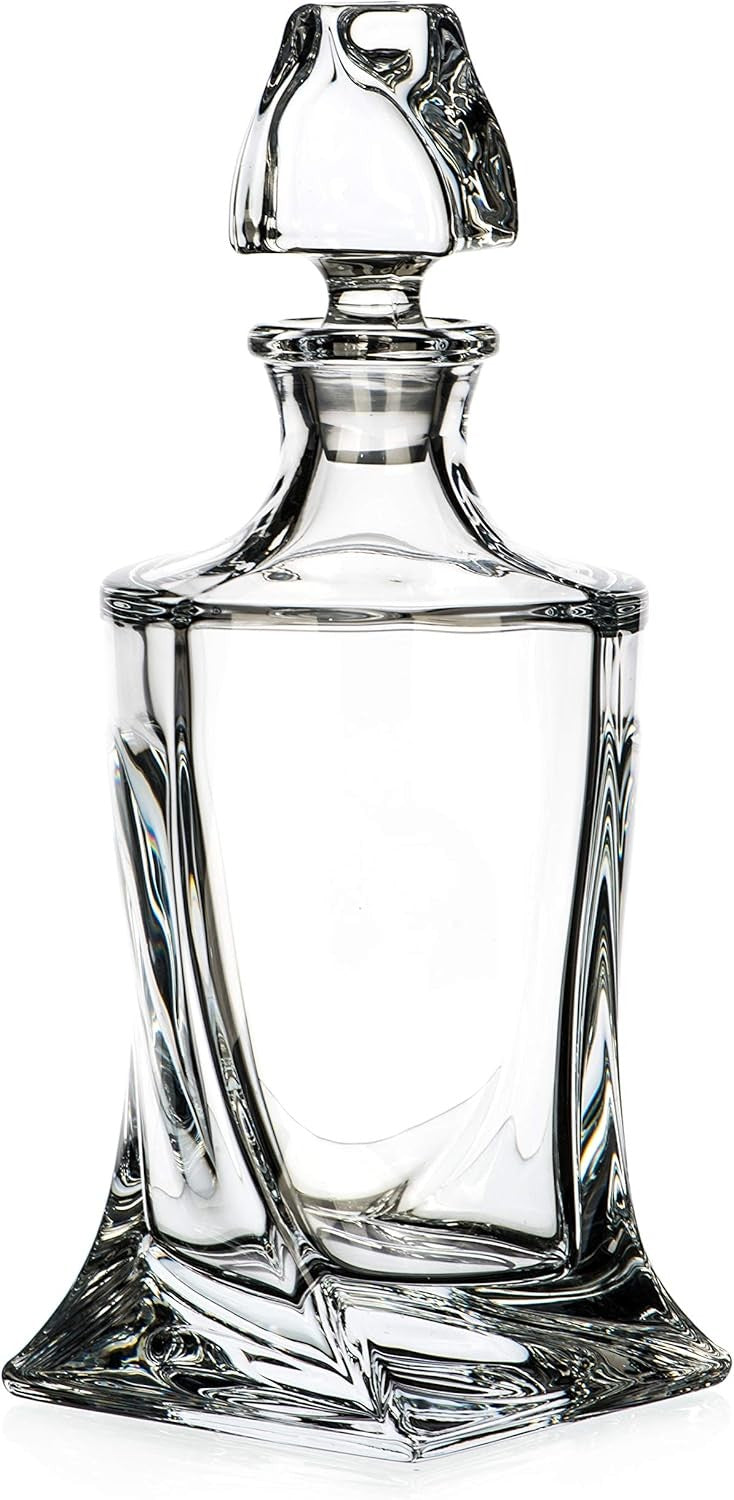 Crystal Whisky Decanter 850ml Premium Lead-Free Glass Elegant Spirit Carafe