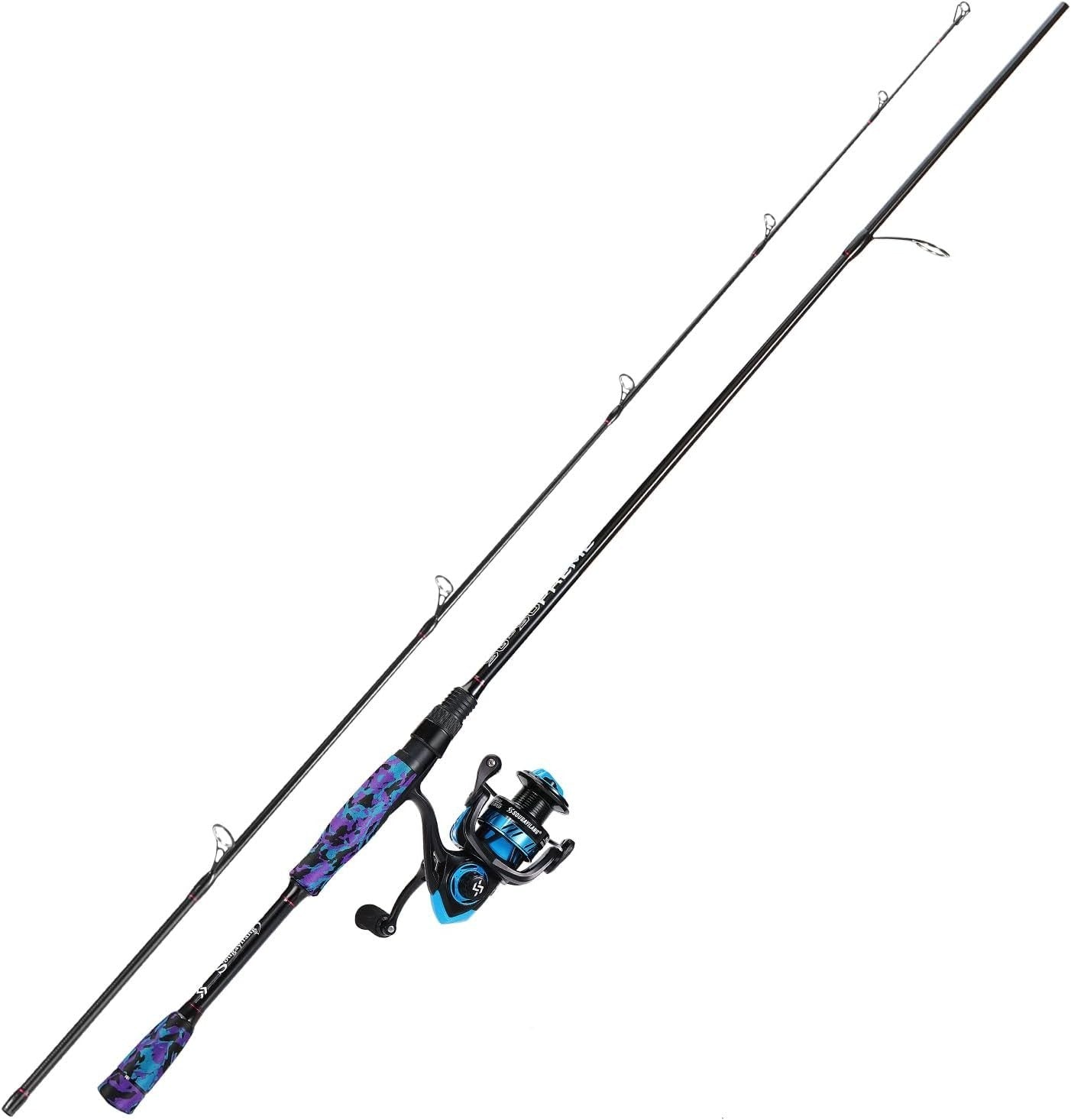 Spinning Rod & Reel Combo 2pc Carbon 210cm 11+1BB 25lb Drag