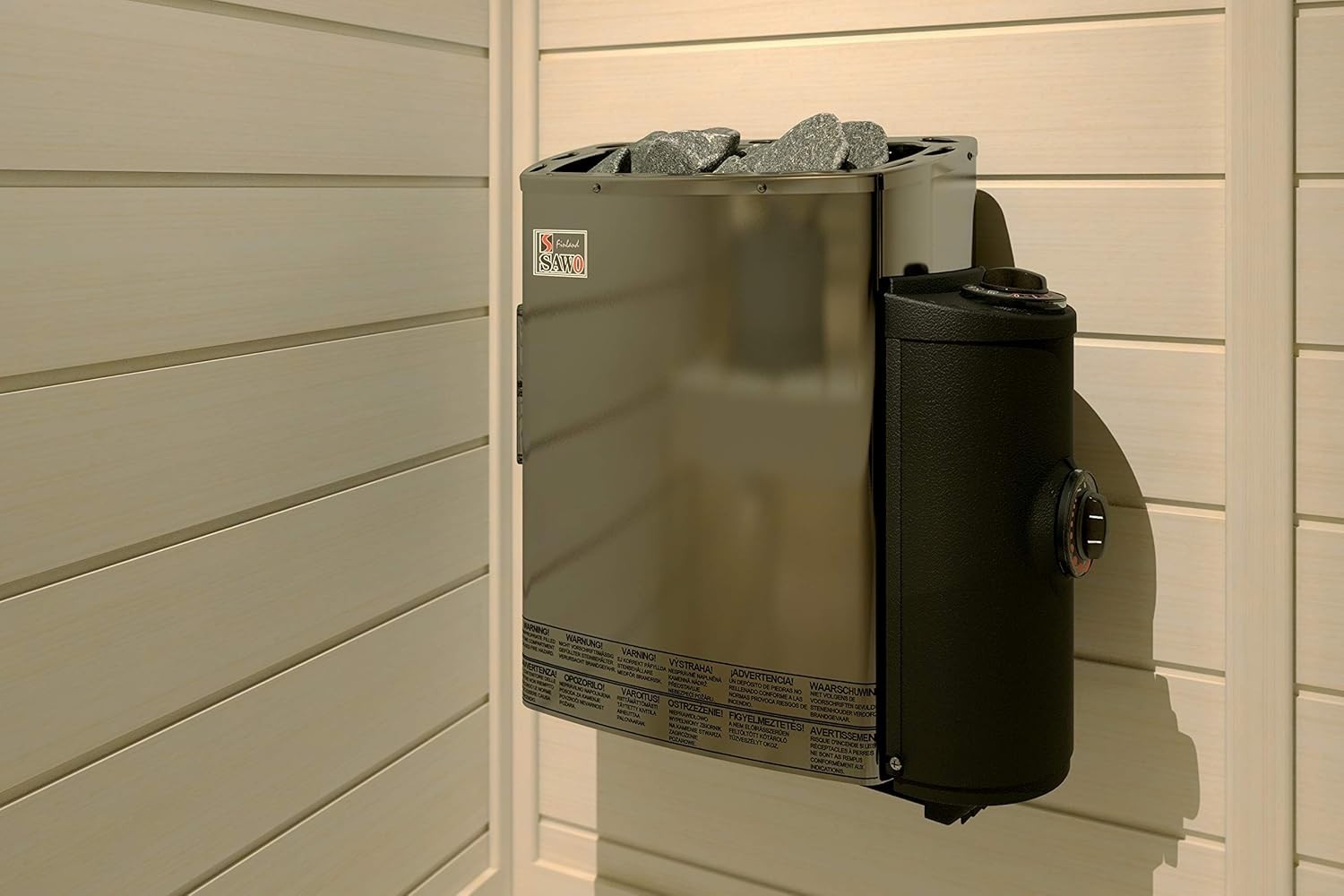 Mini Trendline Sauna Heater 3.6kW | Compact Wall-Mounted Electric Sauna Stove