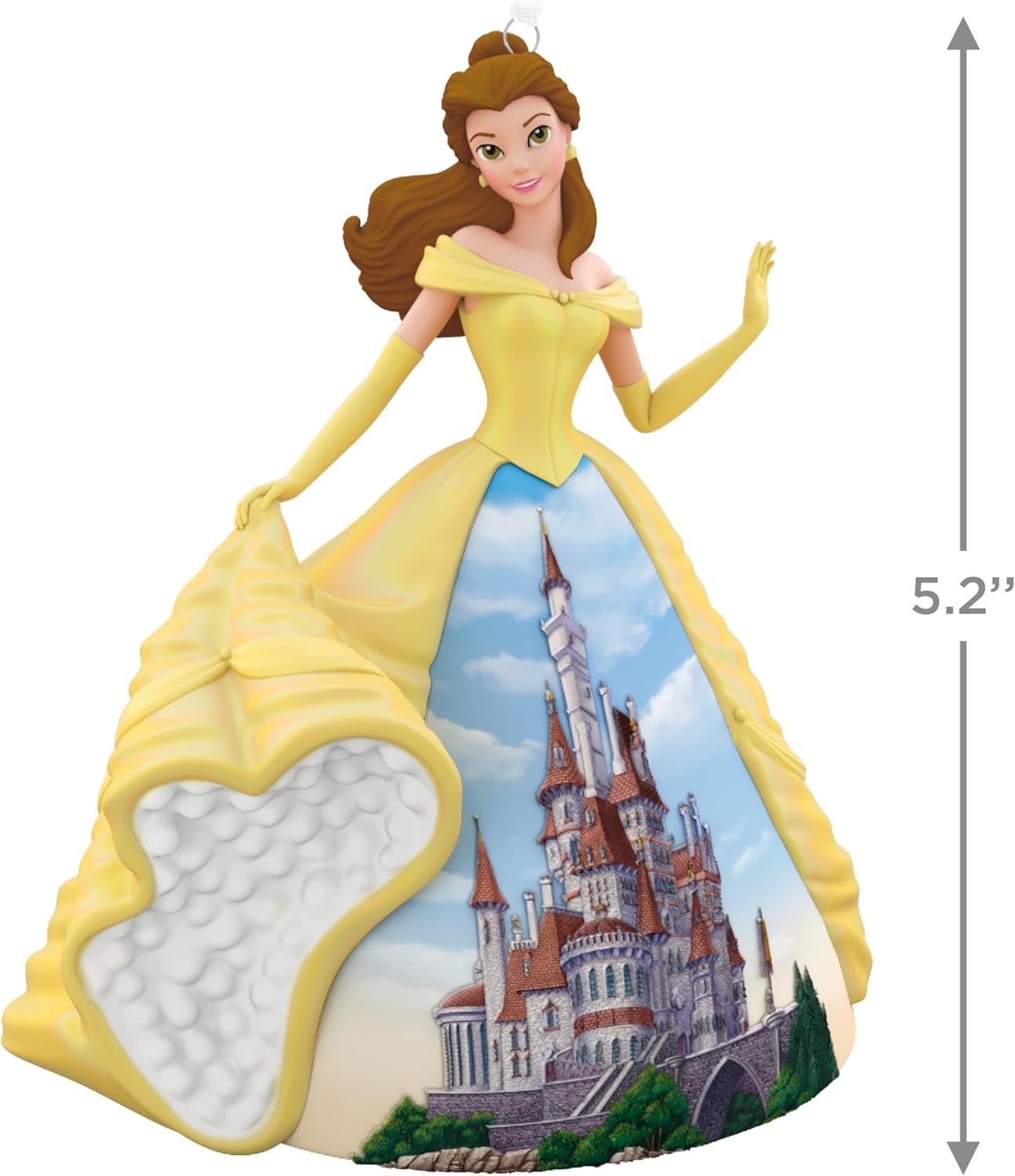 Disney Princess Belle Ornament Beauty & Castle Hanging Figure Gift Decor