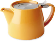Ceramic Teapot 530ml Mandarin Tea Pot with Lid Dishwasher Safe