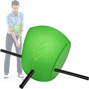 Golf Swing Trainer Ball with Alignment Rods Arm & Path Training Aid