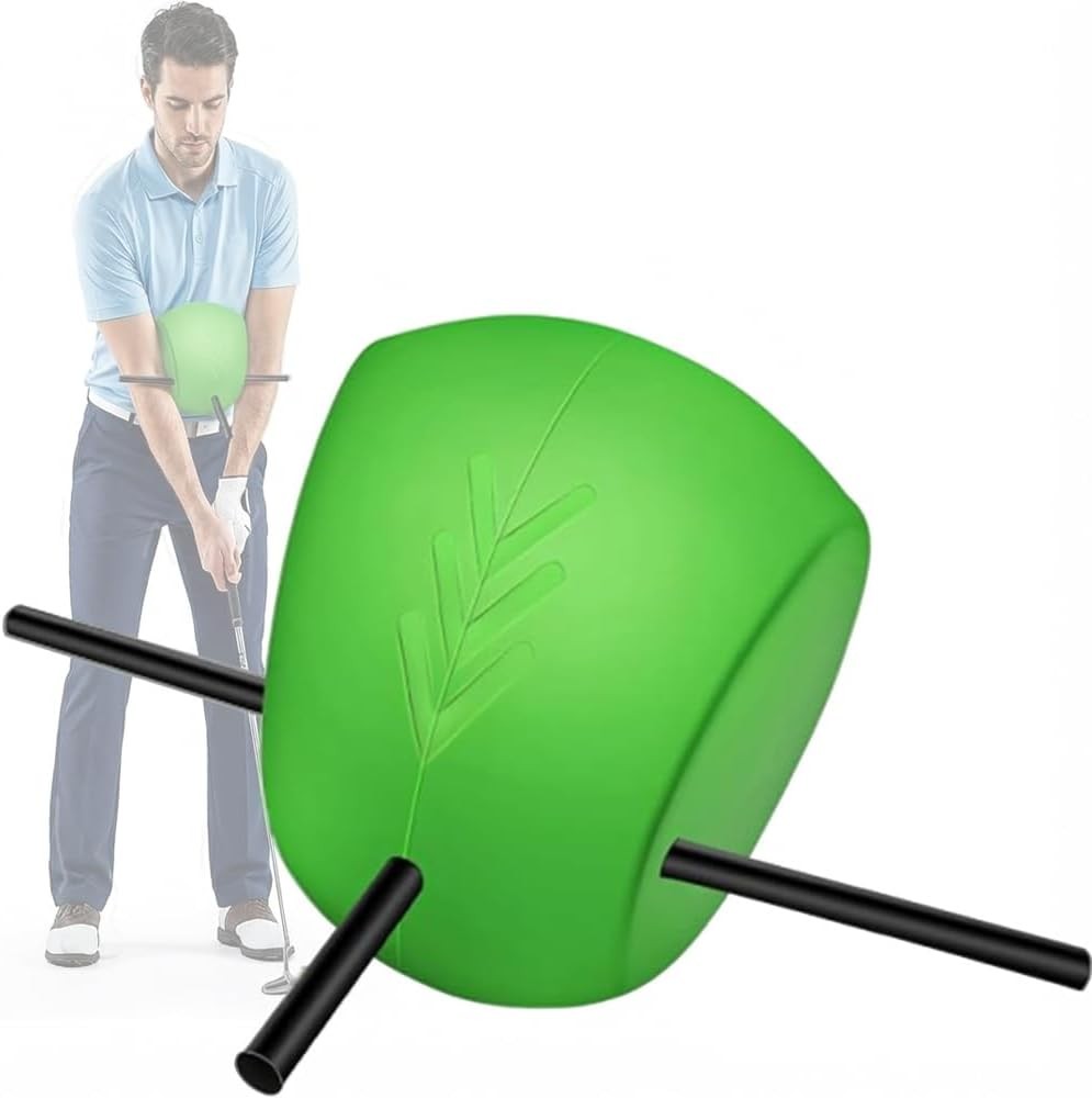 Golf Swing Trainer Ball with Alignment Rods Arm & Path Training Aid