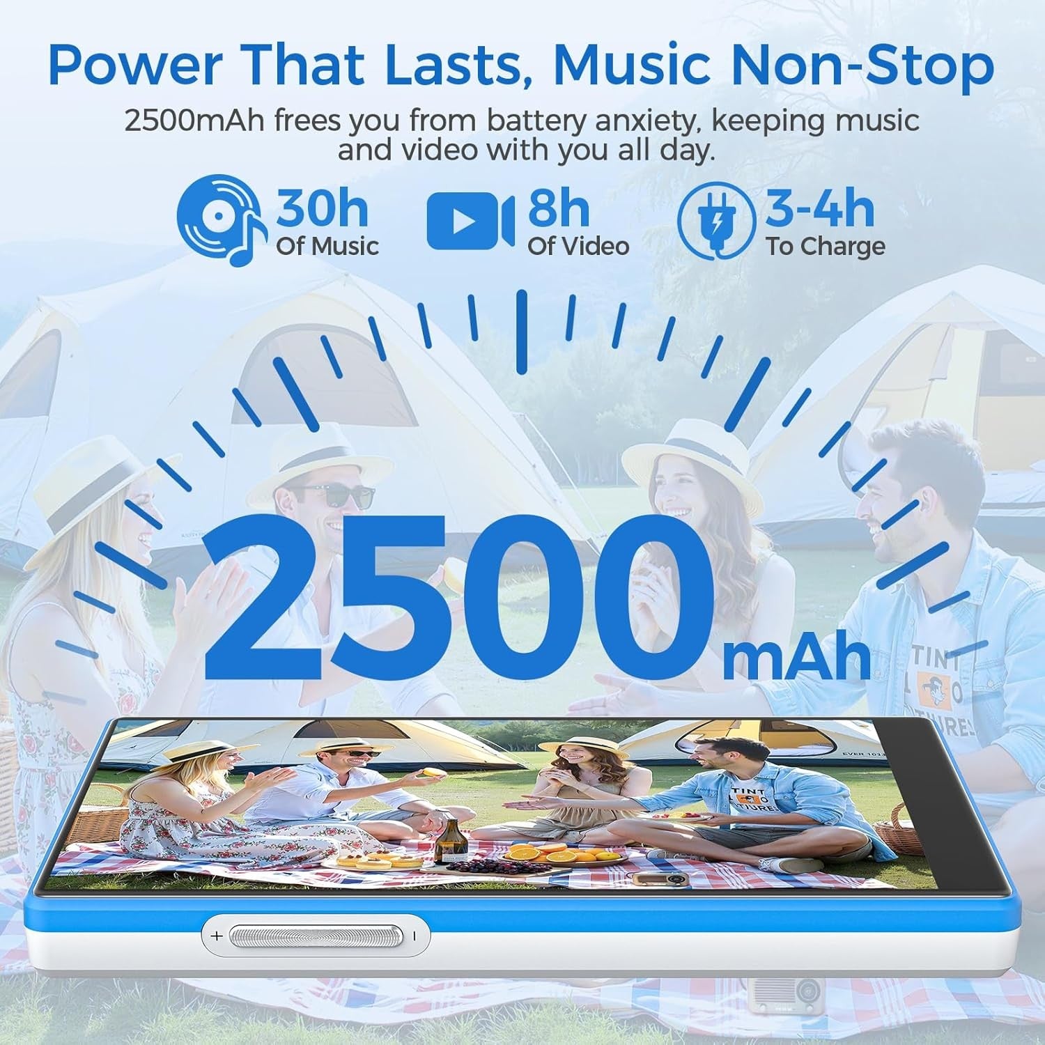 96GB MP3 Player Bluetooth WiFi Android Spotify Amazon Music P50
