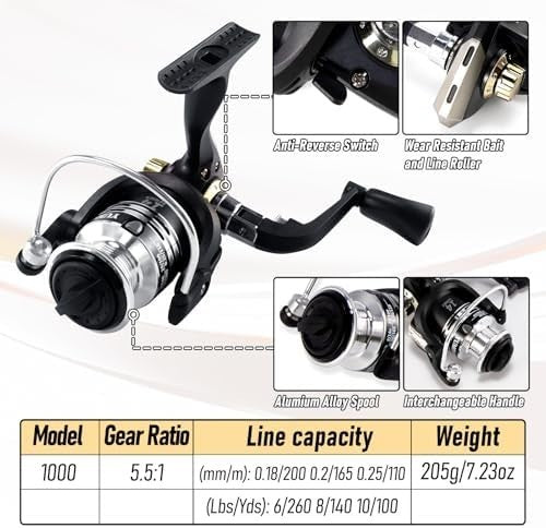 Telescopic Fishing Rod Reel Combo 1.8M Travel Kit Beginner Starter