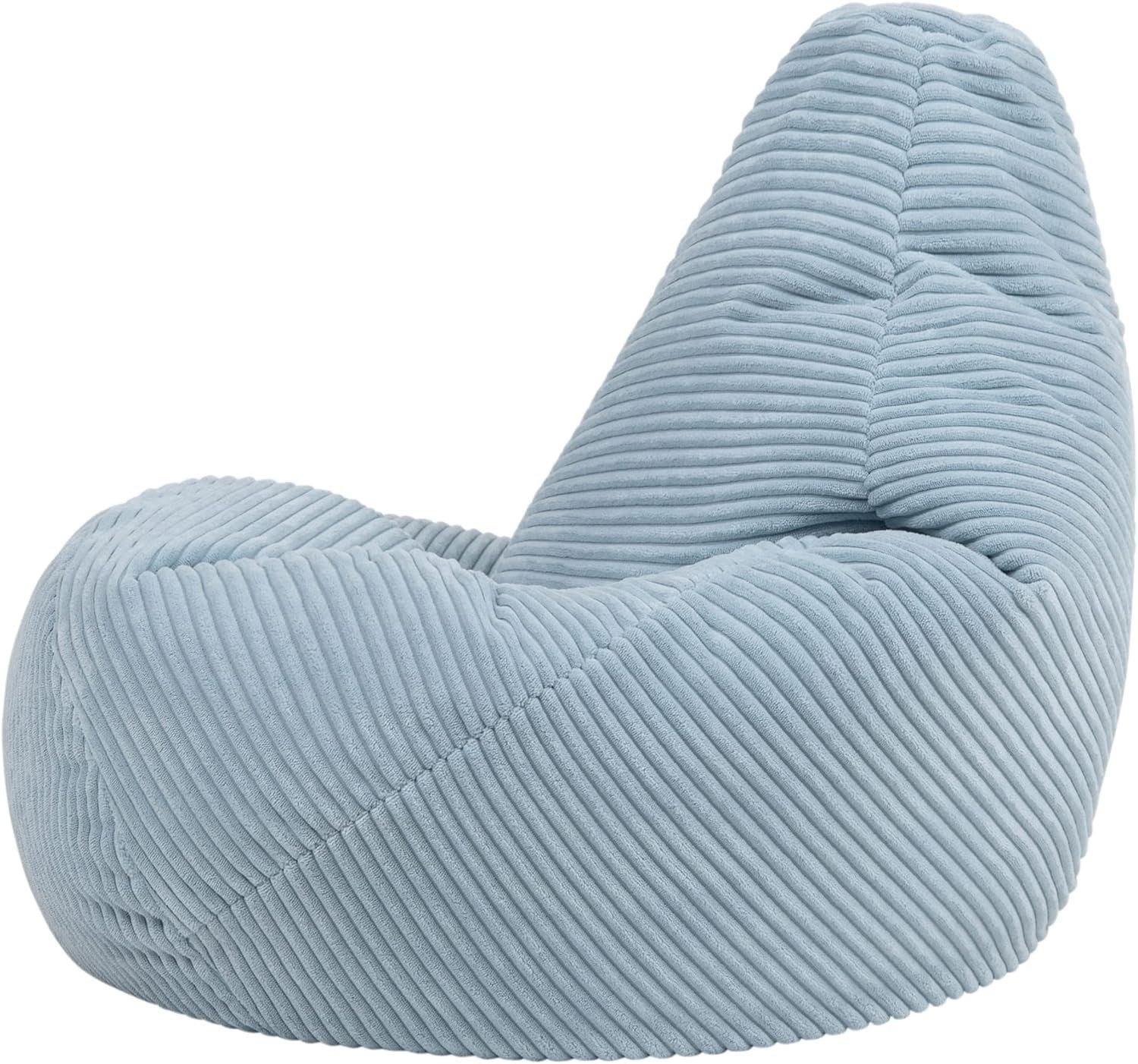Blue Kids Bean Bag Chairs 2 Pack Soft Corduroy Lounge Chairs for Reading Gaming