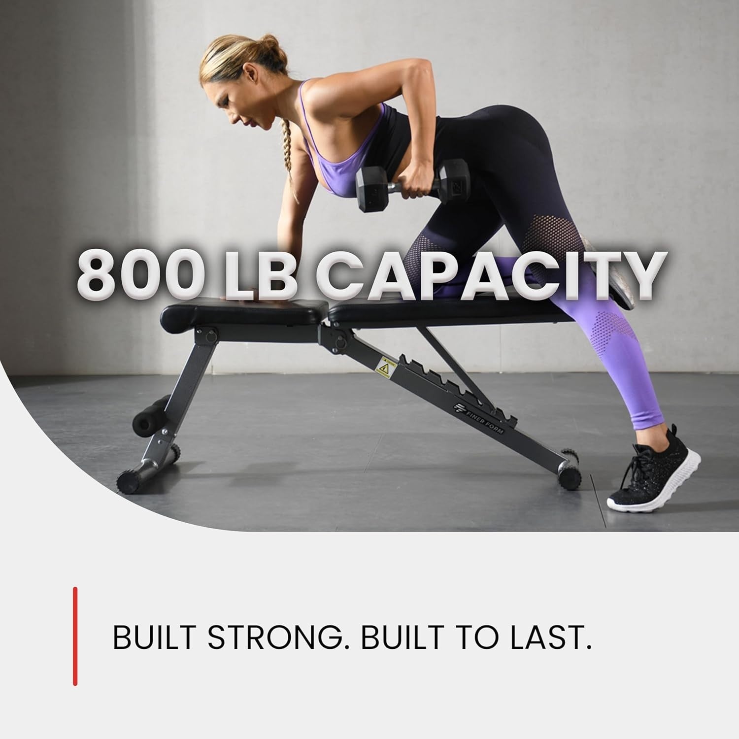 5-in-1 Adjustable Foldable Weight Bench 800lb Full Body Home Gym