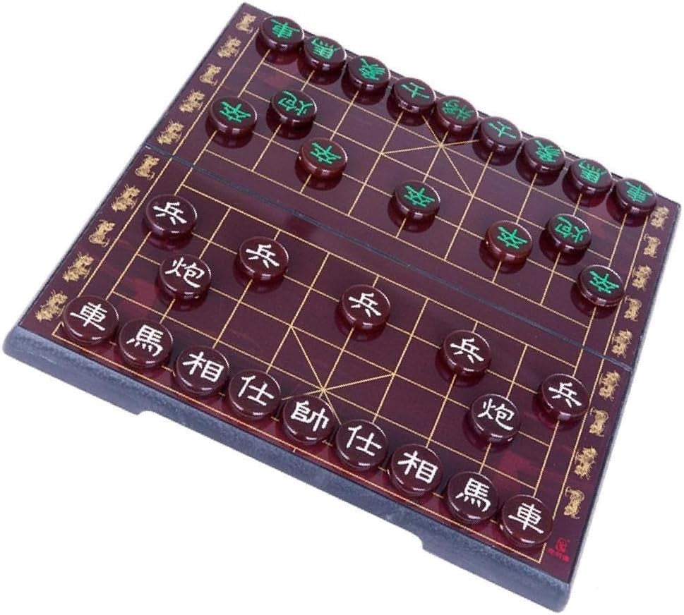 Magnetic Chinese Chess Travel Set Foldable Xiangqi Board Portable Game