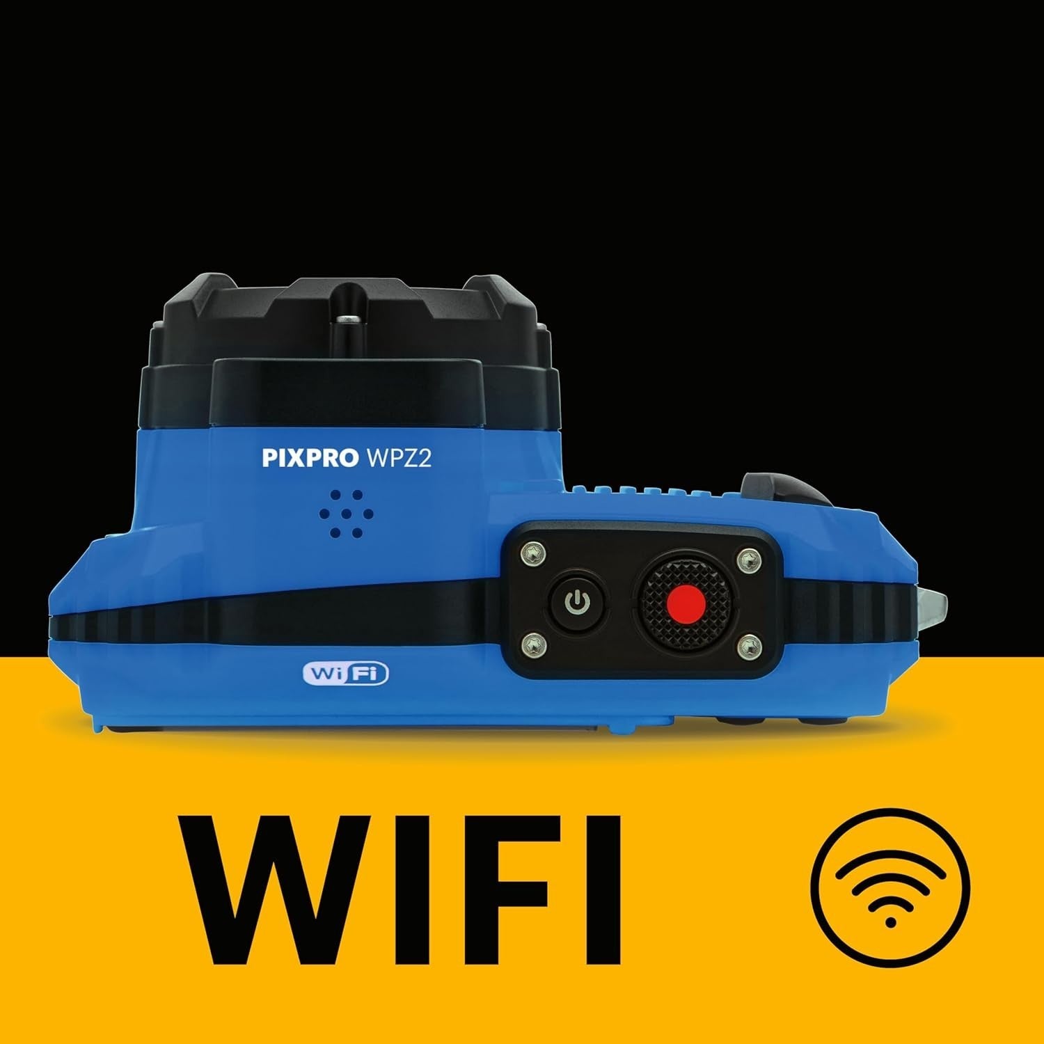 Waterproof Tough Digital Camera 16MP 4X Zoom Full HD Compact Blue