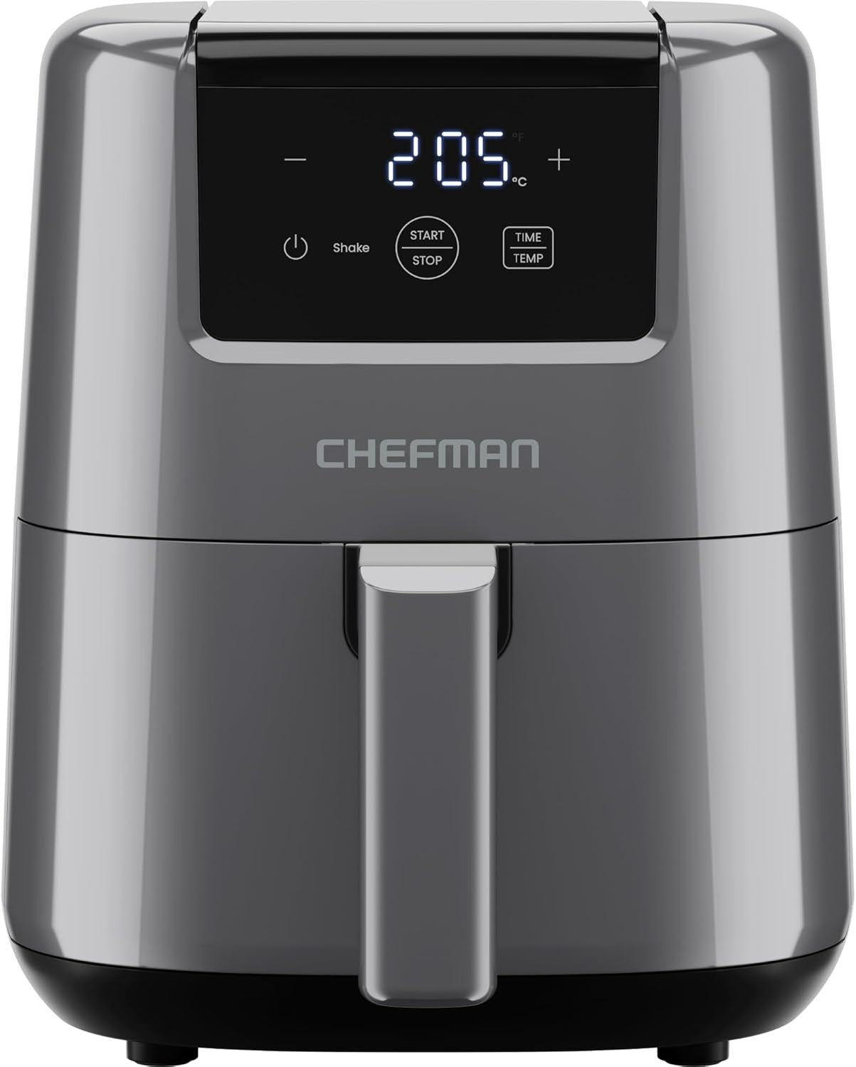 Mini Digital Air Fryer 2L Compact No Oil Dishwasher Safe Basket Timer
