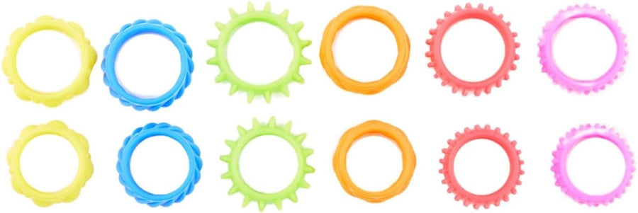 24pcs Silicone Sensory Rings Textured Tactile Fidget Toys Stress Relief