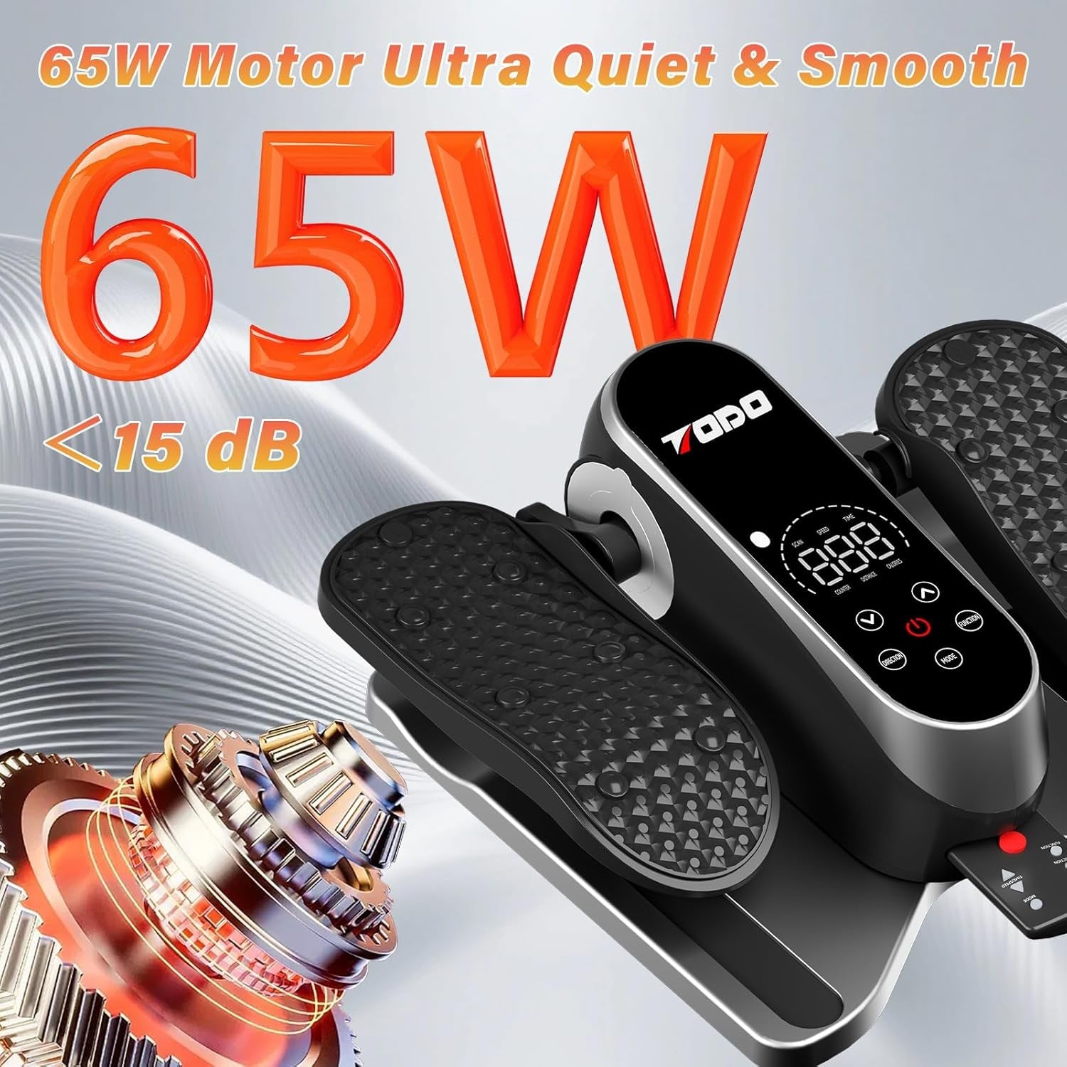 Electric Under Desk Elliptical Pedal Exerciser Quiet Remote Leg Trainer
