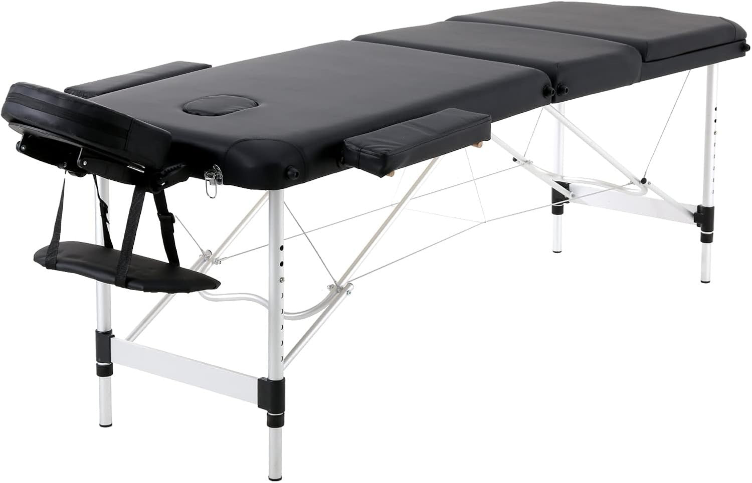Foldable Aluminum Massage Table Portable Therapy Bed With Adjustable Support