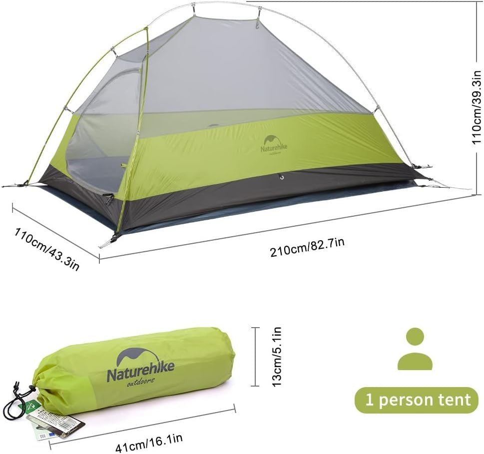 Ultralight 1 Person Backpacking Tent Waterproof