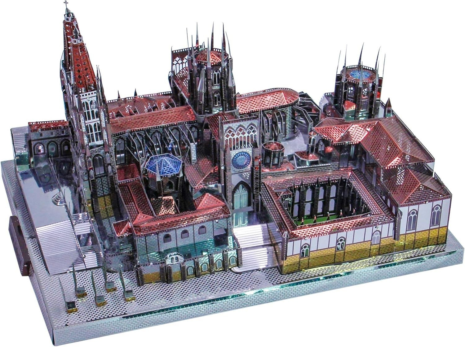 3D Metal Puzzle Cathedral Model, 229 Pieces, DIY Architecture Kit