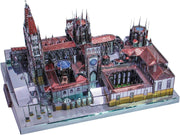 3D Metal Puzzle Cathedral Model, 229 Pieces, DIY Architecture Kit