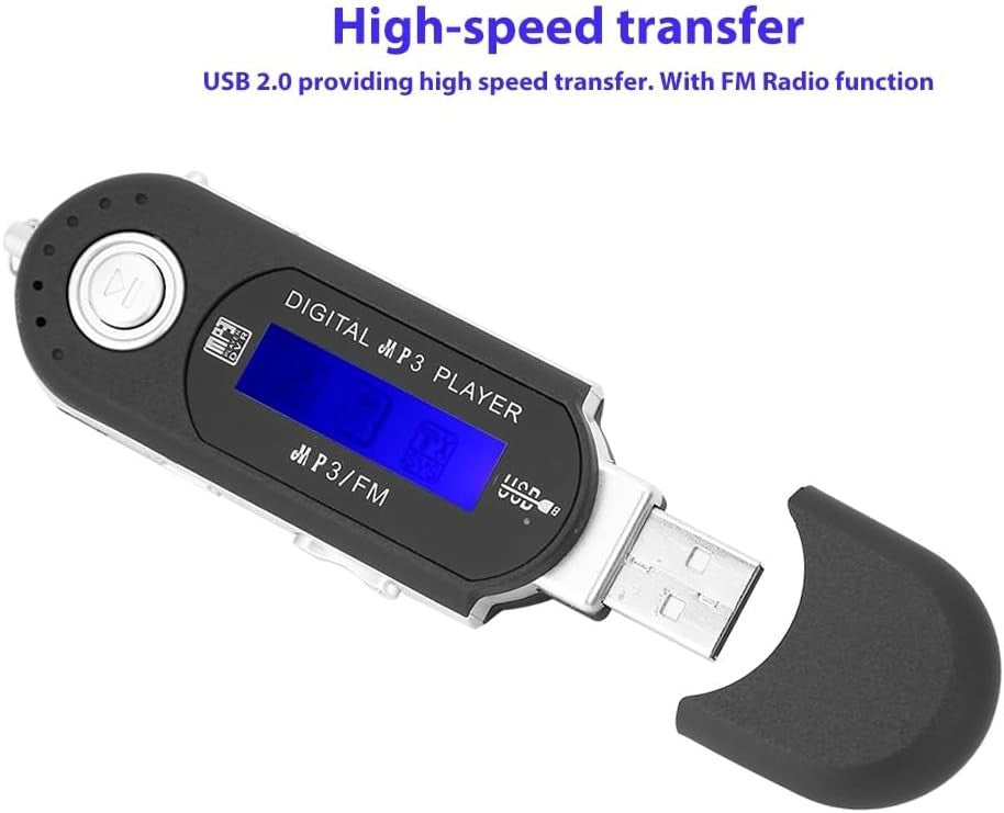 32GB USB MP3 Player with FM Radio LCD Display Earphones