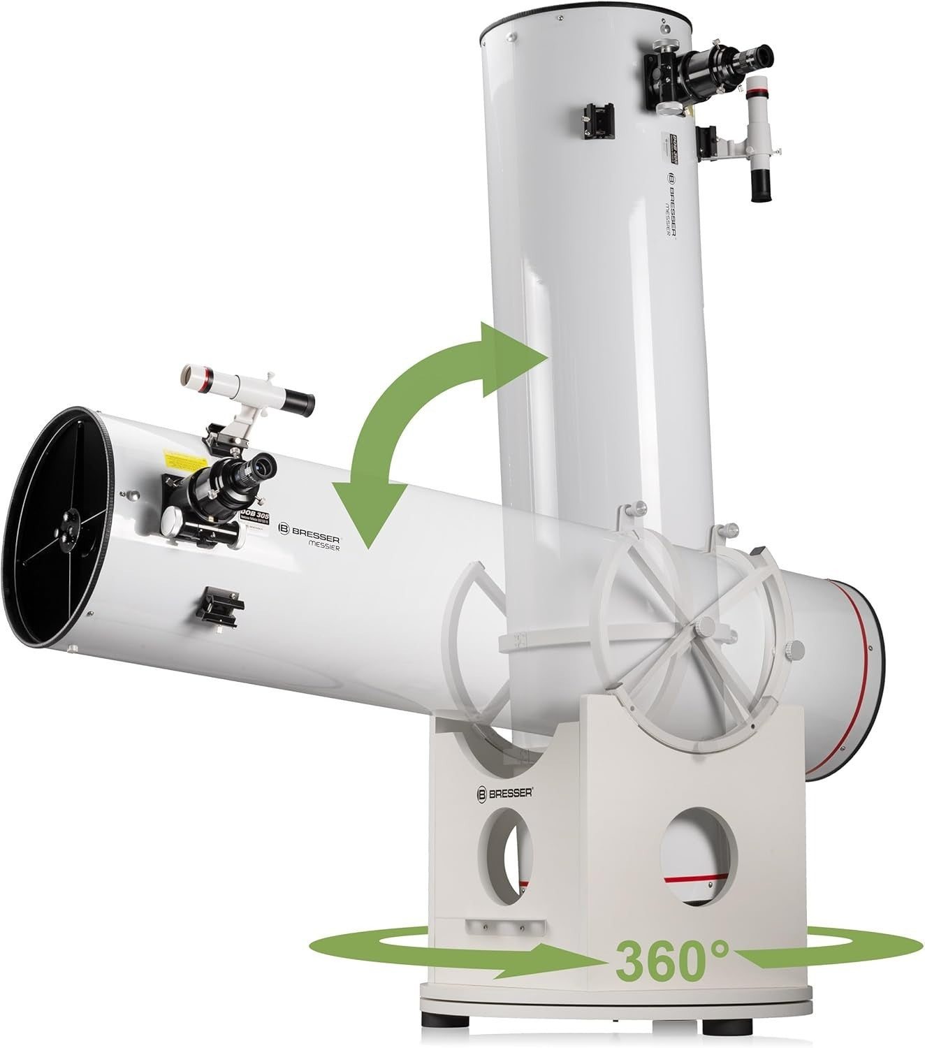 12'' Dobson Telescope 305mm Parabolic Mirror GFK Tube HEX Focuser