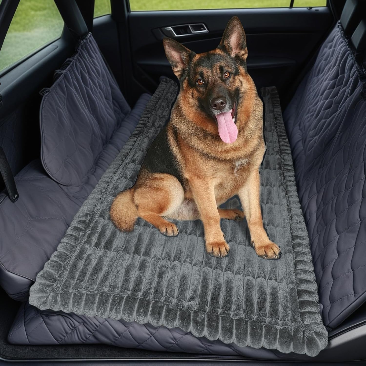 Dog Car Back Seat Bed Mat Non Slip Pet Travel Blanket 138x63cm
