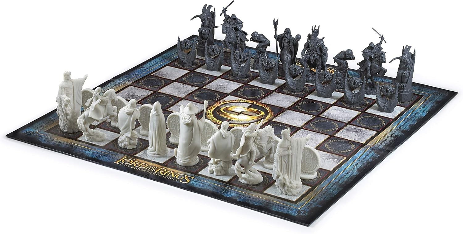 Lord of the Rings Middle Earth Chess Set Fantasy Battle Board Game Ages 8+