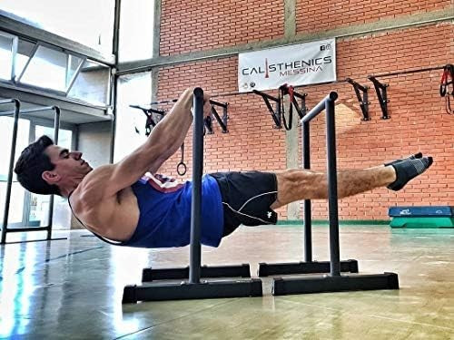Heavy Duty Parallettes Dip Bars for Strength Training & Calisthenics