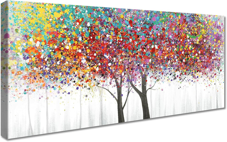 Large Tree of Life Canvas Wall Art 50x120cm Framed Abstract Decor