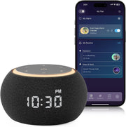 Dual-Stage Alarm Clock & 507 Sound White Noise Machine for Sleep