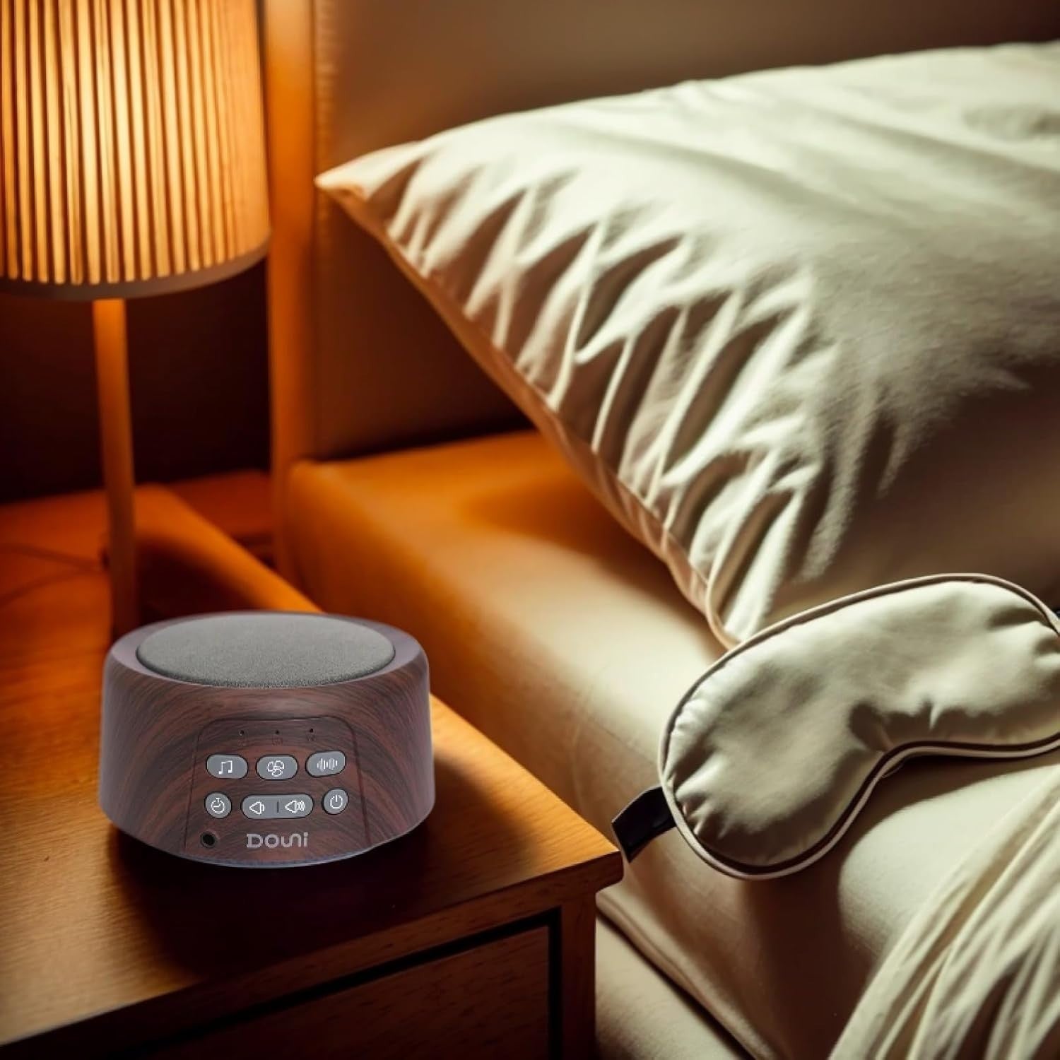 White Noise Machine Night Light 20 Sleep Sounds Timer Memory Portable