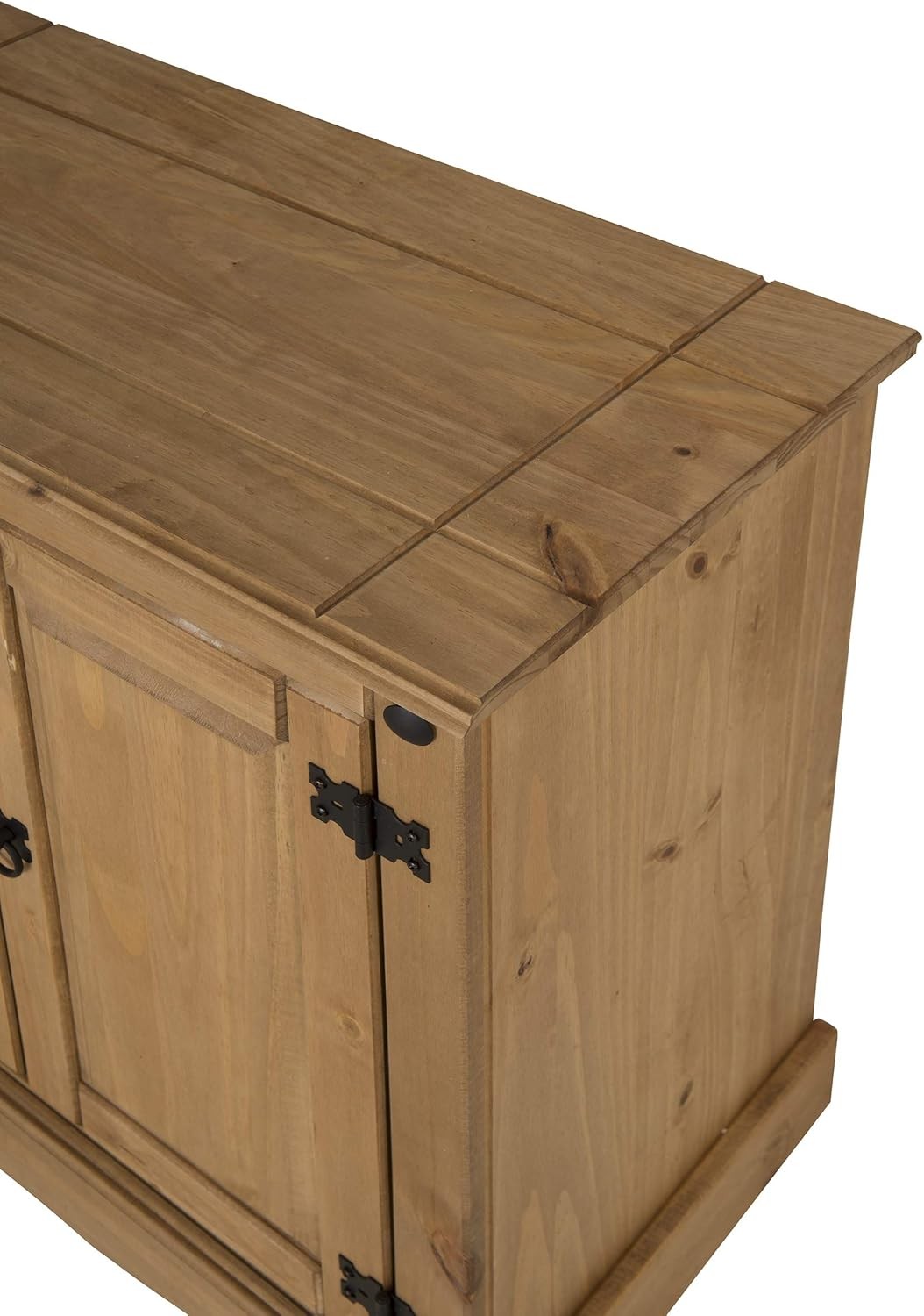 Rustic Pine Sideboard Cabinet 2 Door Storage Cupboard Solid Wood Unit