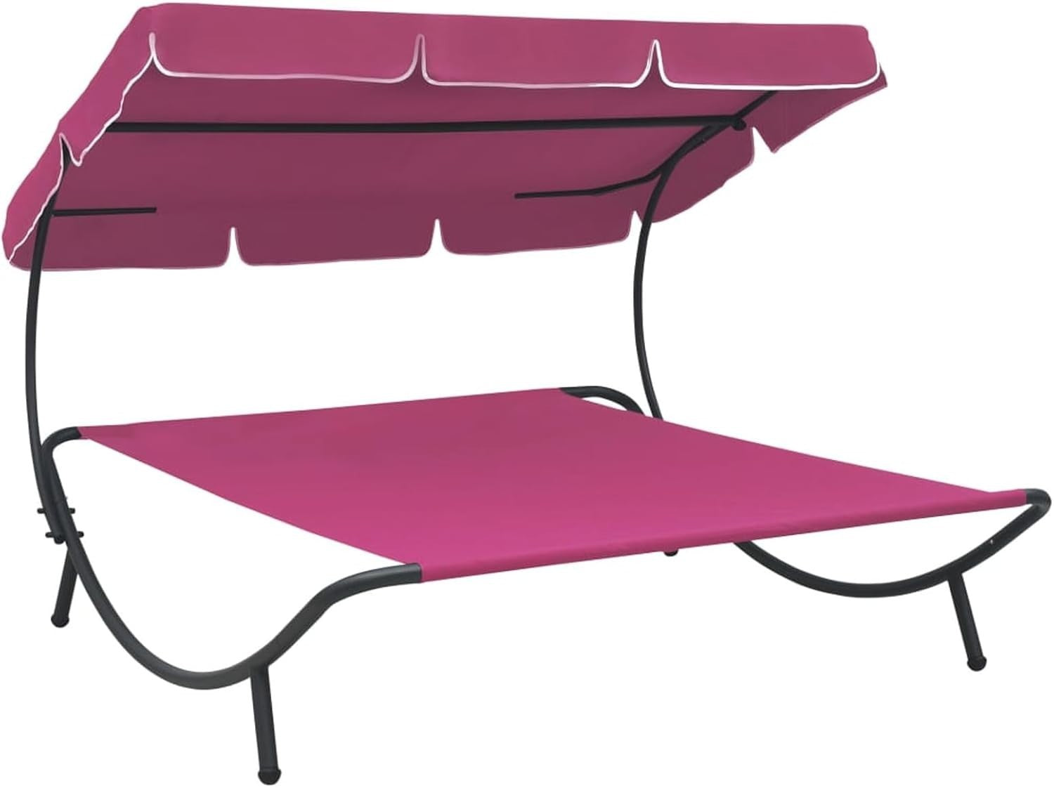 Waterproof Outdoor Double Lounge Bed with Canopy for Garden & Patio