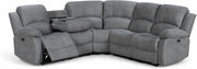 Electric Recliner 5-Seater L Shaped Corner Sofa with USB & Cupholders Dark Grey