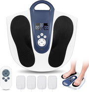 Cordless Foot Circulation Machine | TENS & EMS Massager w/ Heat & Vibration