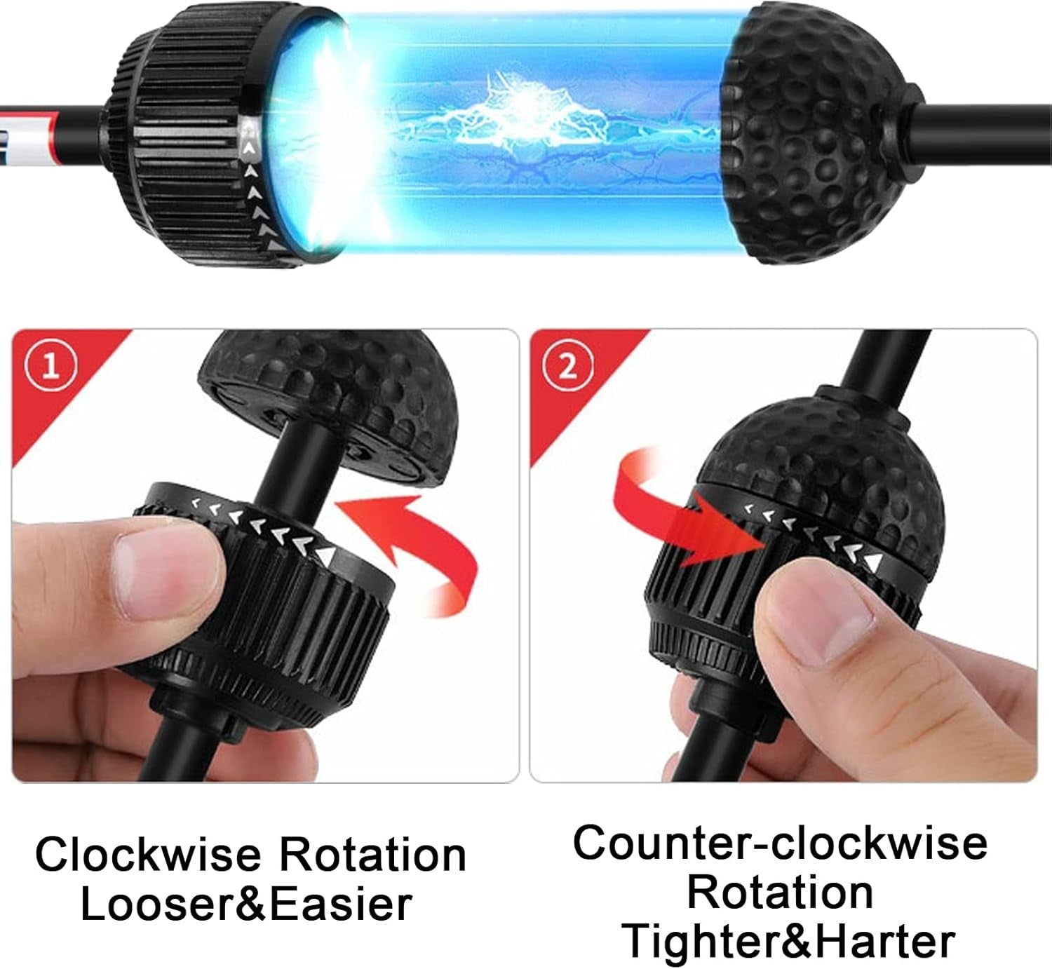 Golf Swing Trainer Warm Up Stick Tempo Flexibility Aid