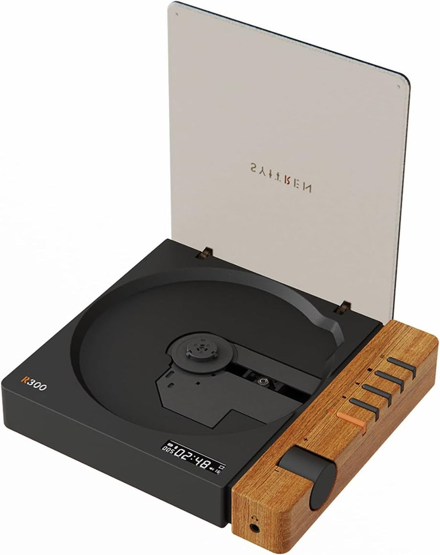 Portable Retro CD Player Bluetooth SPDIF Out Rechargeable Vintage