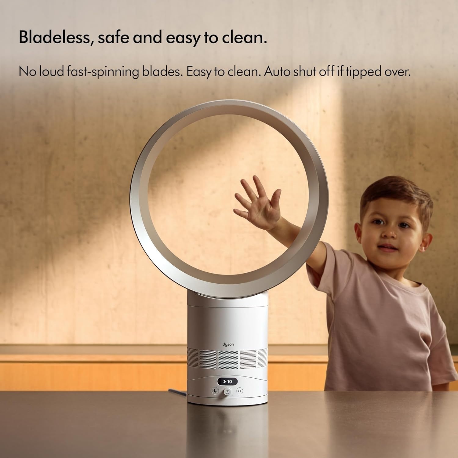 Bladeless Air Circulator Fan – 10-Speed Quiet Cooling Desk Fan with Remote