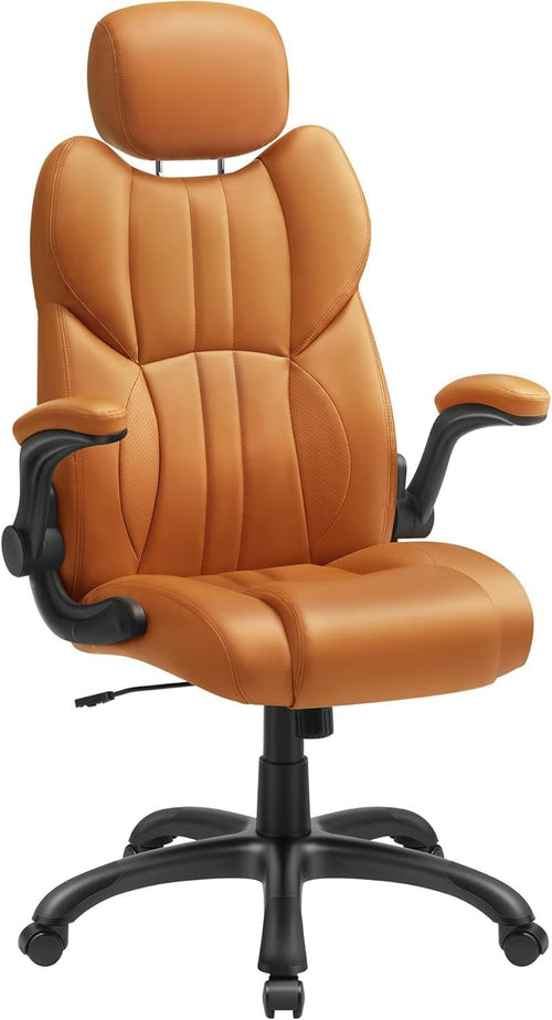 Executive Office Chair Faux Leather Swivel Adjustable Height Tilt Mode 150KG Max