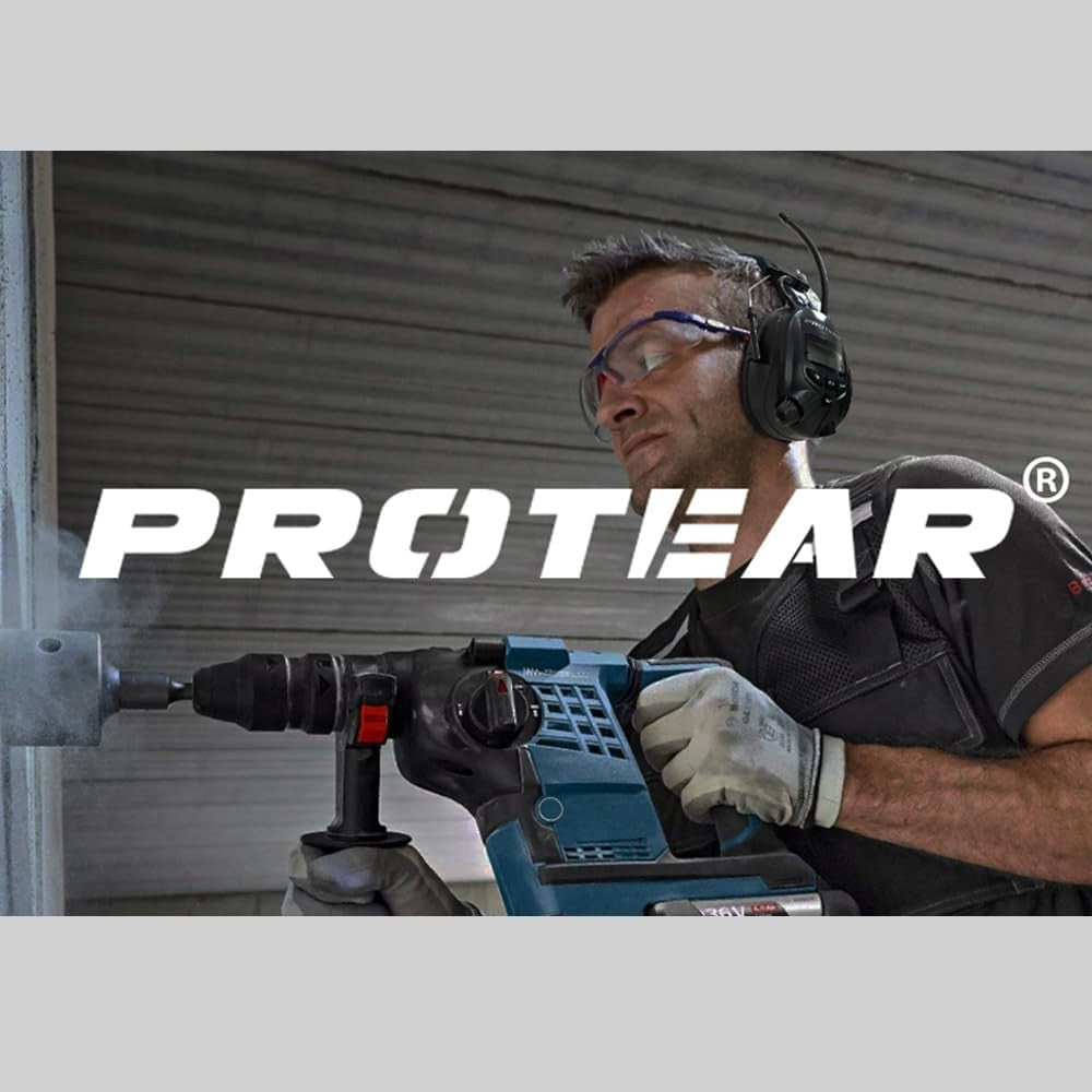 Ear Defenders with DAB+/FM Radio & Bluetooth 5.3 Wireless Safety SNR 30dB