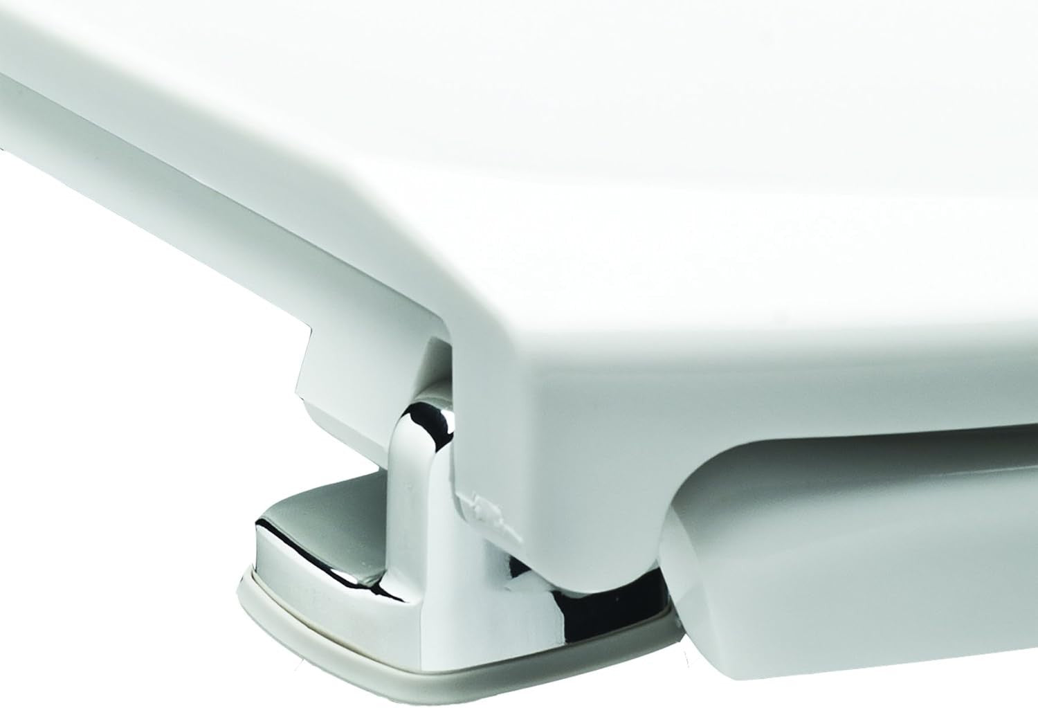 Oxford Stay-Tight Toilet Seat White Durable Snug Fit Easy Install